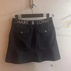 【訳あり美品】MARK&LONA マークアンドロナ ロゴ刺繍 スカート 黒のサムネイル