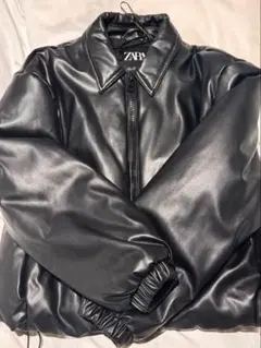 ZARA ブラックレザージャケット