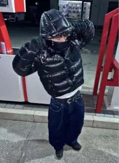 DJ honda ファー ダウンジャケット90s Y2K お兄系 平成 短丈