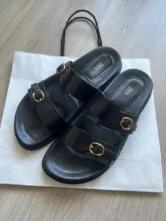 ZARA ザラ　レザー　フラット　サンダル　39