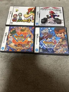 DSソフト4点　マリオ&ルイージRPG3、マリオカート、イナズマイレブン3