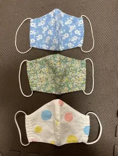 ハンドメイド　大人用　マスク　花柄　3枚セット　①