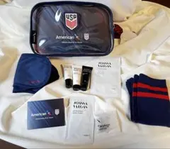 限定未使用】アメリカン航空U.S.サッカーコラボ アメニティポーチ2026W