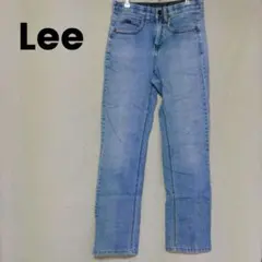 【ダメージあり】Lee Mサイズ ストレートデニム ライトブルー