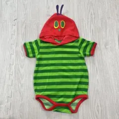 はらぺこあおむし 半袖ロンパース　80