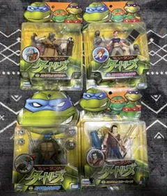 ミュータントタートルズ バトラクションフィギュア4体セット