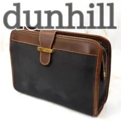 dunhill ダンヒル クラッチバッグ セカンドバッグ レザー ブラック