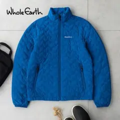 Whole Earth 青 ダウンジャケット　M