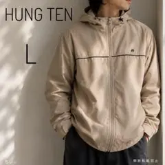 HUNG TEN ハンテン　フード付き ジップアップジャケット L ベージュのサムネイル