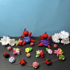 ちりめん細工，5月人形，他いろいろセット