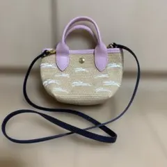 Longchamp パニエ カゴバッグ XS ロンシャン スカイブルー - メルカリ