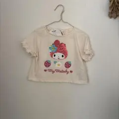 新品 マイメロディ 90 スパンコール　Tシャツ　　ホワイトのサムネイル