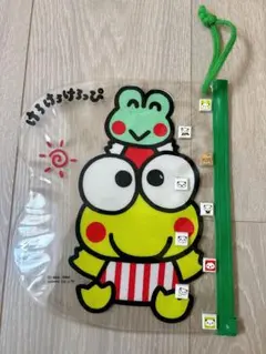 平成レトロ　けろけろけろっぴ サンリオ ビニールポーチ