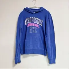 ☆Aéropostale☆フード付き薄手パーカー 青　【M】のサムネイル