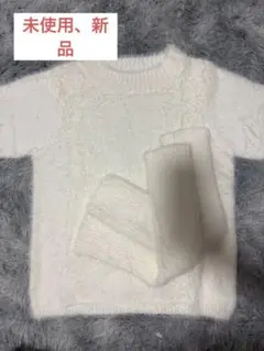 SUREVE 半袖ニット Lサイズ ホワイト