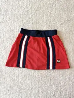 FILA ストライプスカート レッド