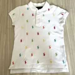 美品　ラルフローレン　ポロシャツ　マルチカラー　カラフル　140