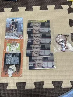 ハイキュー!! 月島蛍 カード ラバーストラップ セット