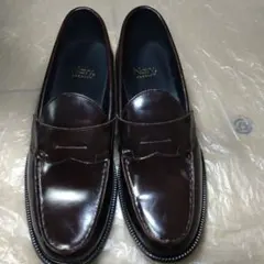 （メンズ）NAVY　ローファー（こげ茶）27cm