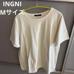 【INGNI】ベーシック 半袖 Tシャツ オフホワイト