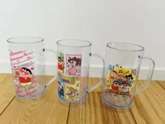 クレヨンしんちゃん 目盛り付き　プラスチックマグカップ ３個セット