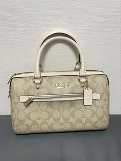 coach シグネチャーキャンバス　ローアン サッチェル