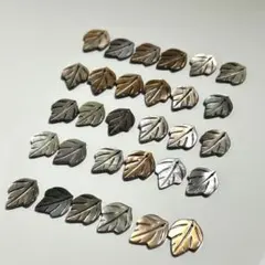 シェル製葉っぱ型パーツ 30個セット
