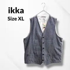 ikka リネン混ジレベスト XL メンズ 新品のサムネイル