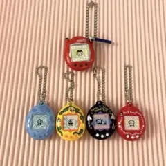 【即日発送】たまごっち　キーホルダー　ガチャガチャ　5点セット　まめっちのサムネイル