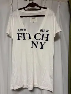 Abercrombie & Fitch VネックTシャツ Lビンテージ未使用品