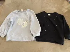プティマイン　トレーナー　100サイズ　2枚セット女の子 パール 水色 キッズ