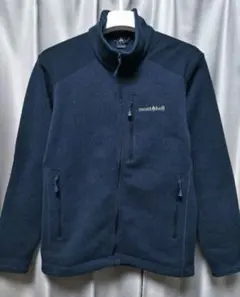 モンベル　クリマプラス　ニットジャケット　ネイビー