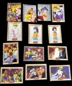 【美品】遊戯王 バンダイ版 キャラクターカード 13枚セット 当時物