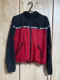 HOLLISTER フード付きジャケット Mサイズ 赤黒