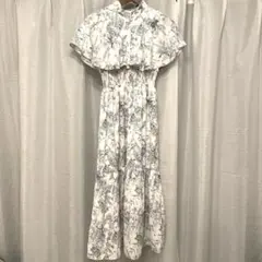 花柄マキシワンピース