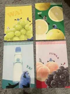 パペットスンスン　ノート4冊+シール4枚
