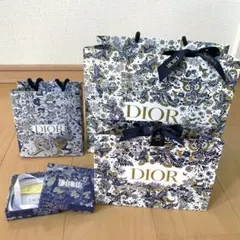 Dior 花柄ショップ袋セット ショッパー 大中小