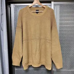 GAP クルーネック ニット セーター キャメル XLのサムネイル