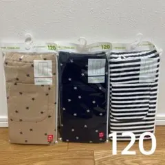 120 ユニクロ レギンス10分丈3点セット レギュラーフィット