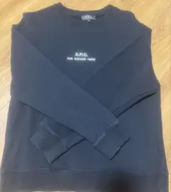 A.P.C. ブラック クルーネックスウェット