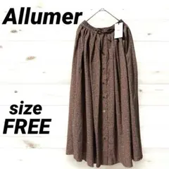 新品Allumer アリュメールフレアスカート花柄 レディース　FREEサイズのサムネイル