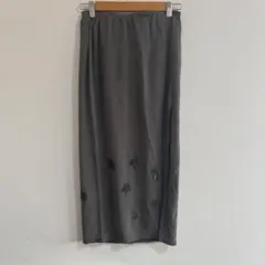 伊太利屋　タイトスカート　カーキ　魚　キラキラのサムネイル