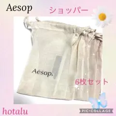 ❇️Aesop イソップ ショッパー 巾着袋 小6枚セット（1枚200円+送料）