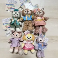 ワンダフルフレンドシップ ダッフィー ぬいぐるみバッジ 10個セット