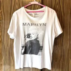 H&M マリリン・モンロー 半袖 Tシャツ ホワイト Lサイズのサムネイル