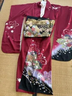 振袖　長襦袢　2点セット　紅型　身丈163裄68 振袖 長襦袢 2点セット 紅型 身丈163裄68 - メルカリ