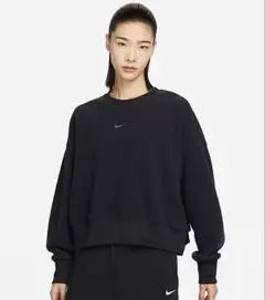 Nike ブラック スウェット トレーナー