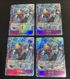 サンジ　srパラレル　4枚セット　ワンピースカード　op07