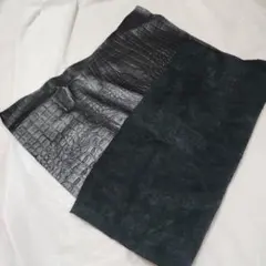 クロコダイル風 本革 クラフトやハンドメイドに 格安にて限定販売早い者勝ち