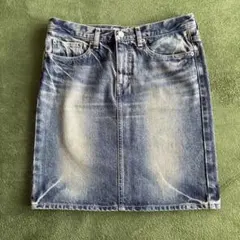 D M G デニムブルー タイトスカート Mサイズ(W約77㎝）